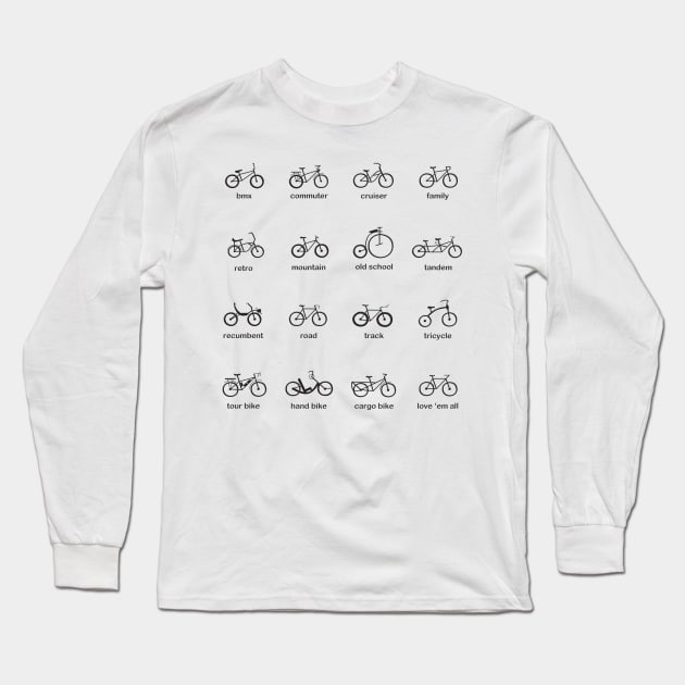 People Bikers Long Sleeve T-Shirt by Zeronimo66